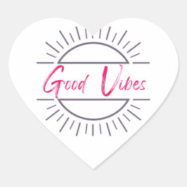 Fäst Hjärtformat Klistermärke