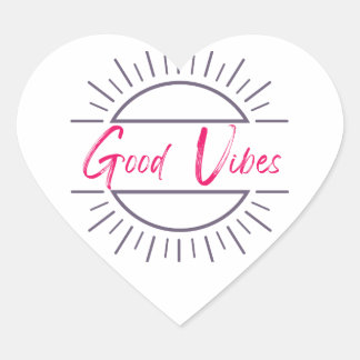 Fäst Hjärtformat Klistermärke