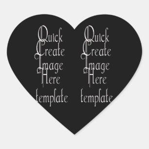 Fäst Hjärtformat Klistermärke