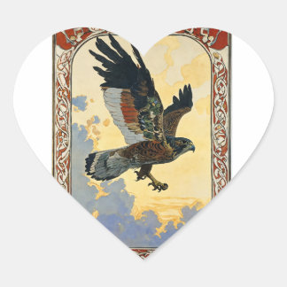 Fäst Hjärtformat Klistermärke