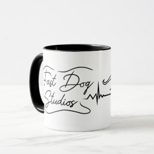 Fast Hund Studios Greyhound & Guitar Mugg