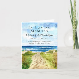 Fäst i flytande minne Funeral Sympathy Tack Kort