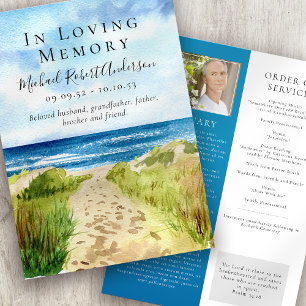 Fäst i Loving Memory Funeral Program