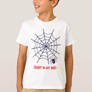 Fast i mitt nät – Rolig spindel Halloween T-shirt