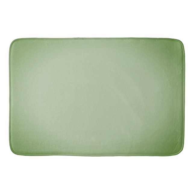 Fast jadegrön celadon  badrumsmatta (Framsidan)