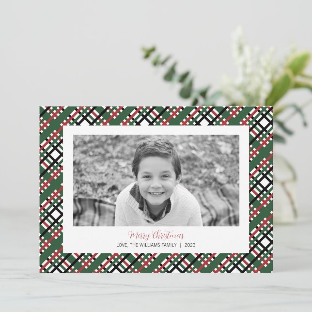 Fäst julfotkort julkort (Stående Fram)