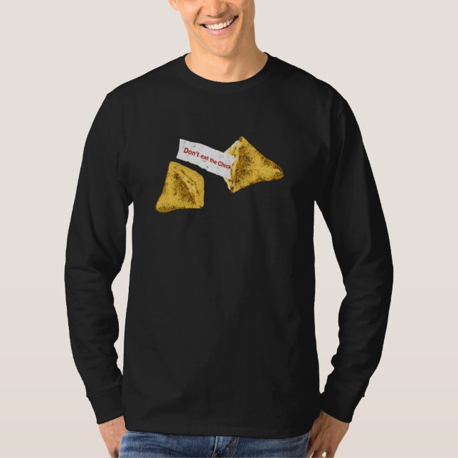 Fäst kinesiska matvaror åt inte kycklingen t shirt (Framsida)