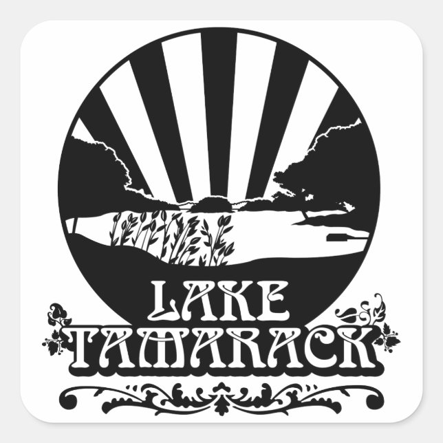 Fäst: Klassisk LT-design Fyrkantigt Klistermärke (Framsida)