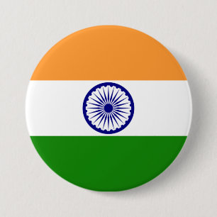 Fäst-knapp för Indiens Flagga Design Knapp