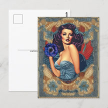 Fäst konst, vykort för postkorsning