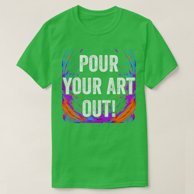 Fäst konturfärgsfärgen för den akryliska färgsfärg t shirt (Design framsida)