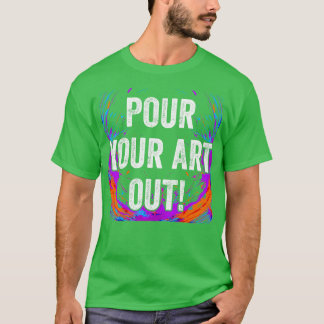Fäst konturfärgsfärgen för den akryliska färgsfärg t shirt