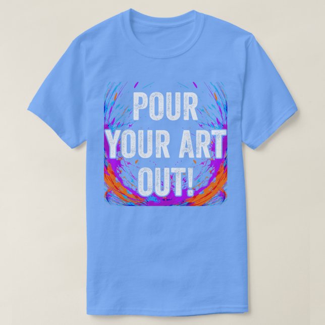 Fäst konturfärgsfärgen för den akryliska färgsfärg t shirt (Design framsida)