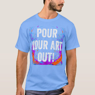 Fäst konturfärgsfärgen för den akryliska färgsfärg t shirt