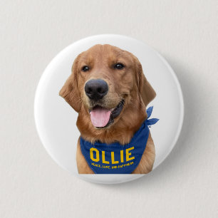 Fäst lucky Hund Photo Button Pin Knapp