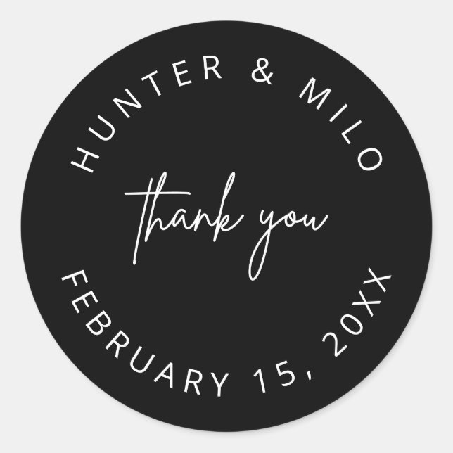 Fäst märke för enkel Tack-favoritetikett (Framsida)