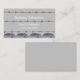Fäst med Barb Wire på den Visitkort