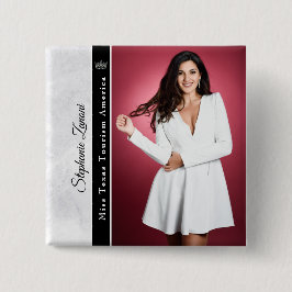 Fäst med Marble Ice-Skönhetstävling Knapp