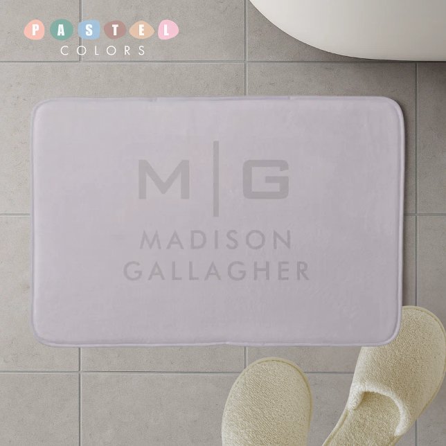 Fast mjuk ljust pastell lavendel lila färg badrumsmatta (Solid Soft Light Pastel Lavender Purple Color Bath Mat
)