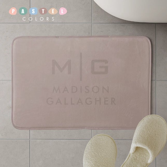 Fast Mjukt Ljus Pastell Tan Cotta Beige Färg Badrumsmatta (Solid Soft Light Pastel Tan Cotta Beige Color Bath Mat
)