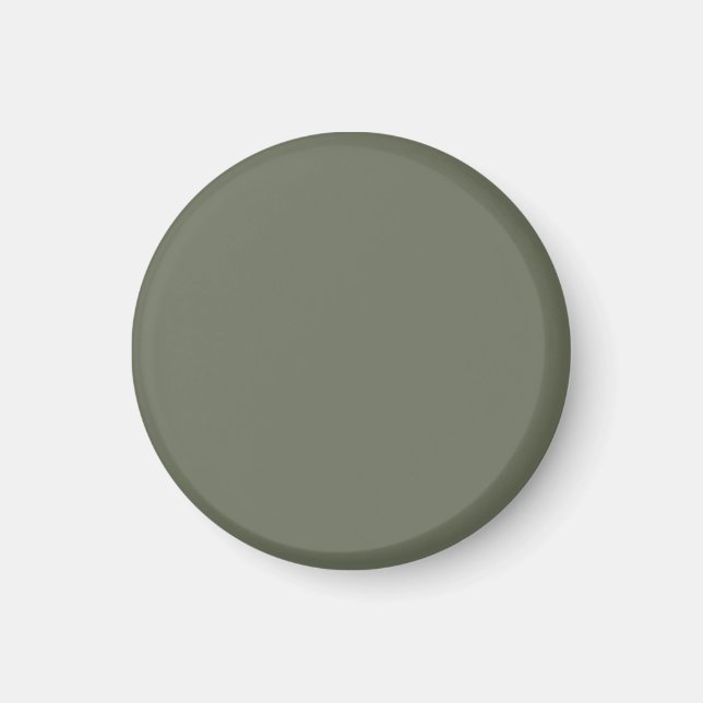 Fast Mossgrön specialmagnet Magnet (Framsidan)