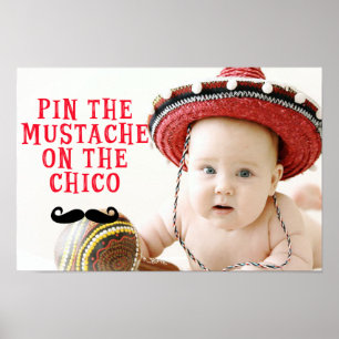 Fäst Mustache på Chico Poster