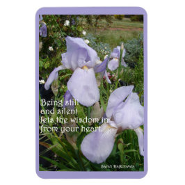 Fast och tyst inspirationsoffert Lila Iris Magnet