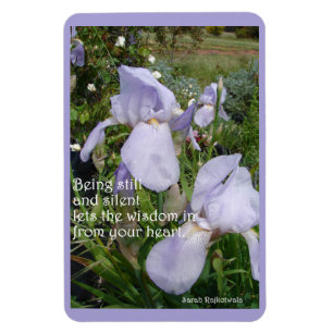 Fast och tyst inspirationsoffert Lila Iris Magnet