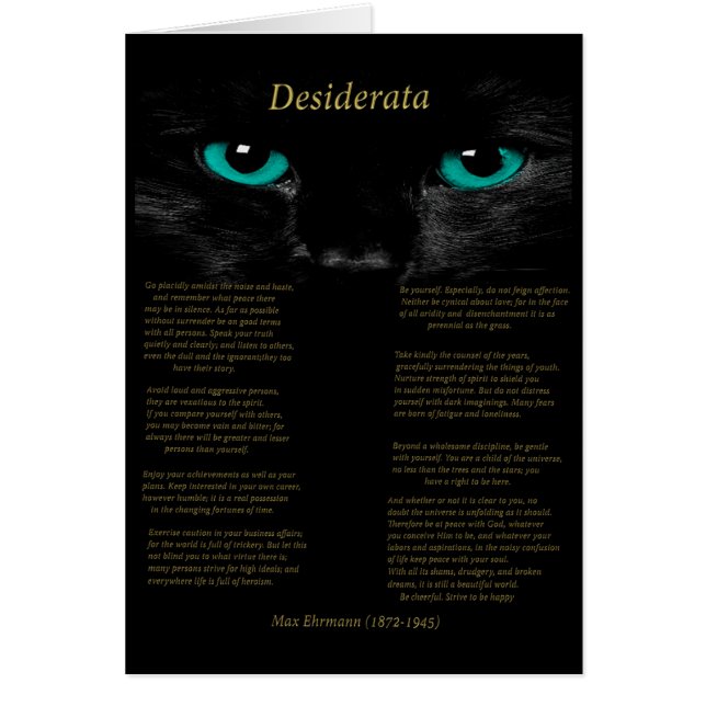 Fast Öga Hälsningskort (Framsidan)