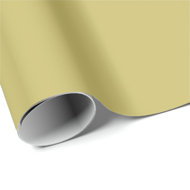 Fast Oliv Presentpapper (Rullad Hörn)