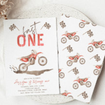 Fast ONE Birthday Invitation | 1st Birthday