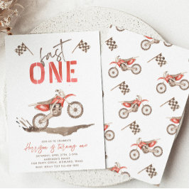 Fast ONE Birthday Invitation | 1st Birthday  Inbjudningar