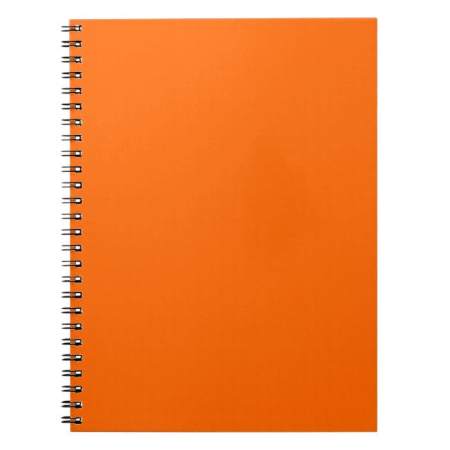 Fast Orange Anteckningsbok Med Spiral (Framsidan)