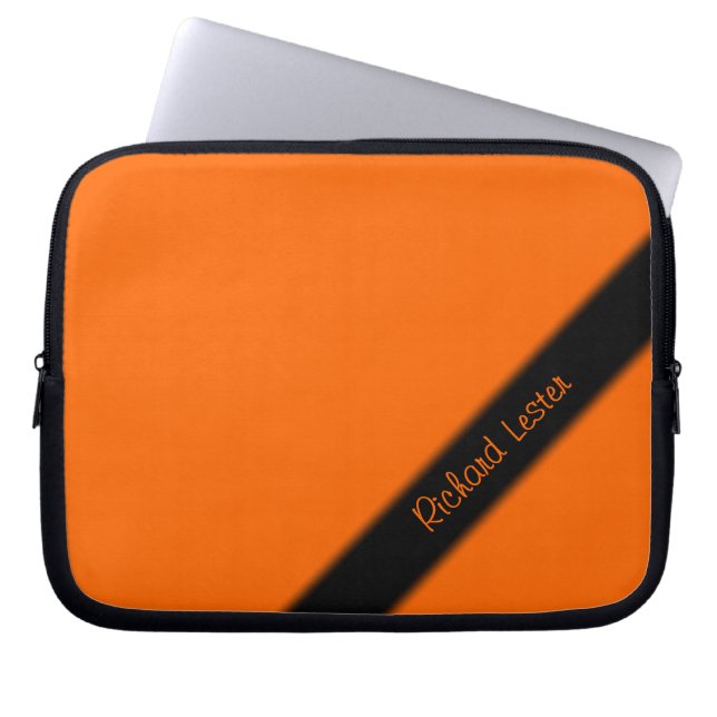 Fast orange laptop fodral (Framsidan)