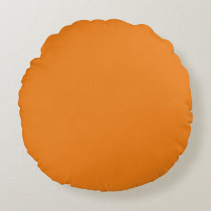 Fast Orange Rund Kudde