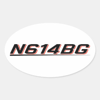 Fäst Ovalt Klistermärke