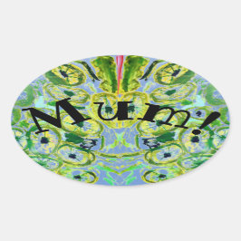 Fäst Ovalt Klistermärke