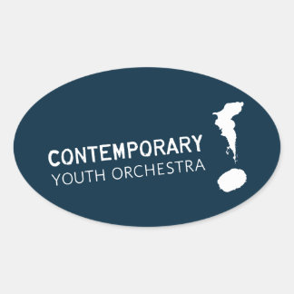 Fäst Ovalt Klistermärke