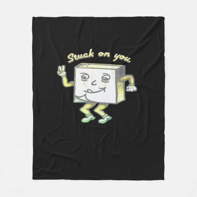 Fast På Dig Post It Minimal Modern Stil  Fleecefilt (Framsidan)