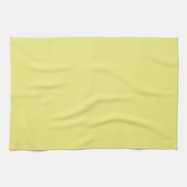 Fast Pastel Gult Kitchen Towel Kökshandduk (Horisontell)