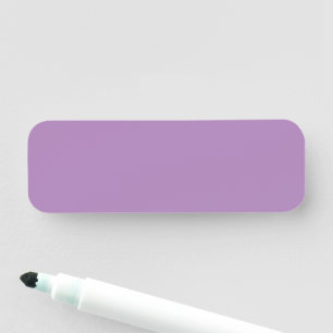 Fast pastel lila Afrikansk violett, enkelt färg Namnbricka