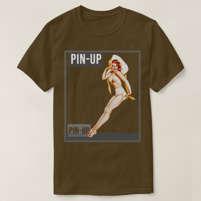 Fäst Pinupet Vintage  Magazine T Shirt (Design framsida)
