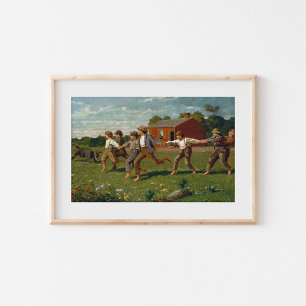 Fäst pipan Winslow Homer Poster