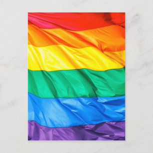 Fast Pride - Flagga Closeup Gay pride Vykort
