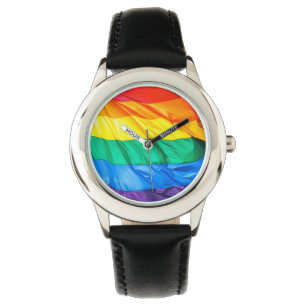 Fast pride - gay prideflaggaCloseup Armbandsur