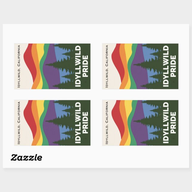 Fäst Rektangulärt Klistermärke (Ark)