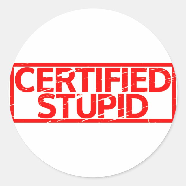 Fäst Runt Klistermärke (Framsida)