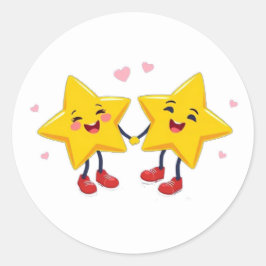 Fäst Runt Klistermärke