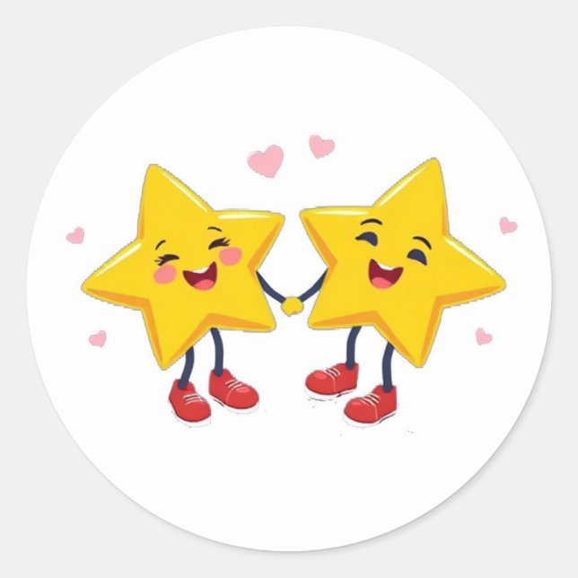 Fäst Runt Klistermärke (Framsida)