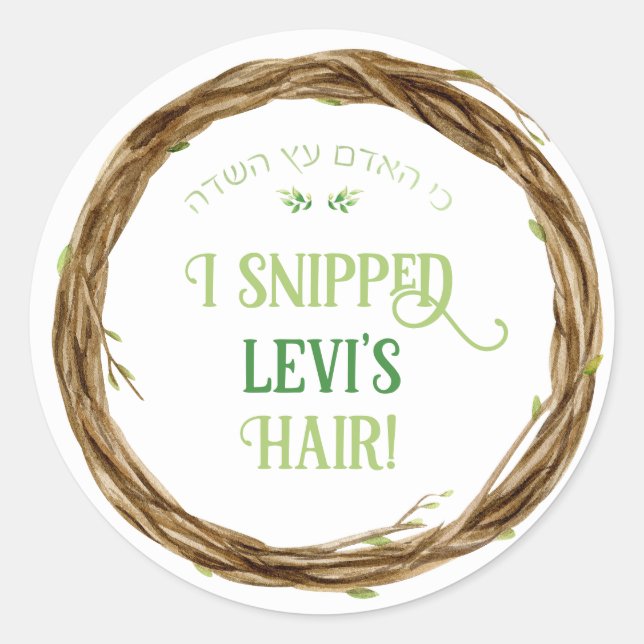 Fäst Runt Klistermärke (Framsida)